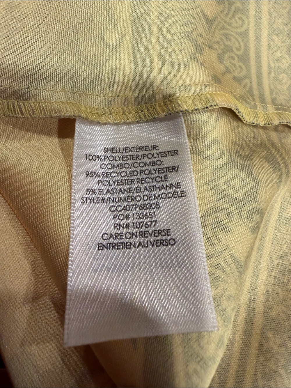 Alice + Olivia Yellow Baroque Floral Print A-Line Midi Skirt Size 6 - Picture 7 of 8